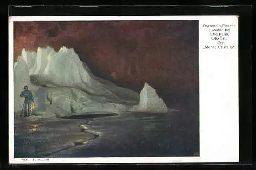 AK Obertraun, Dachstein-Rieseneishöhle, Monte Cristallo