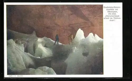 AK Obertraun, Dachstein-Rieseneishöhle - Gletscherlandschaft im Tristandom