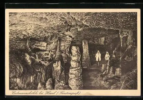 AK Hasel, Erdmannshöhle mit Fürstengruft