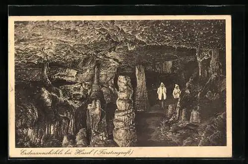 AK Hasel, Erdmannshöhle mit Fürstengruft