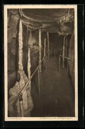 AK Streitberg, Binghöhle, Eingang zum Kerzensaal