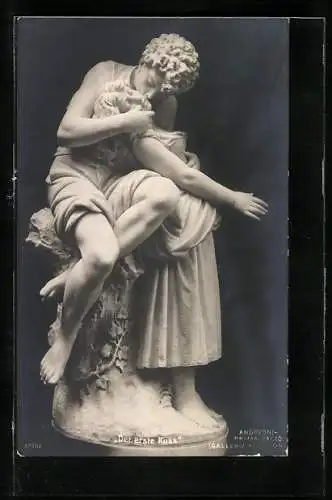 AK Plastik Der erste Kuss