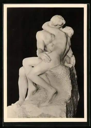 AK Marmor-Skulptur der Kuss von A. Rodin