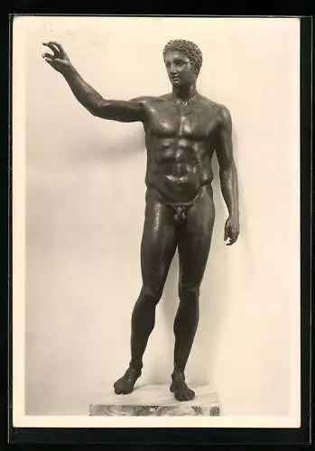 AK Skulptur Jüngling, Athen, Nationalmuseum