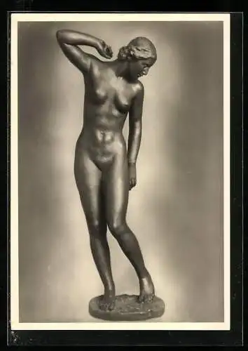 Künstler-AK Hanns Anker: Bronzeplastik Der Morgen