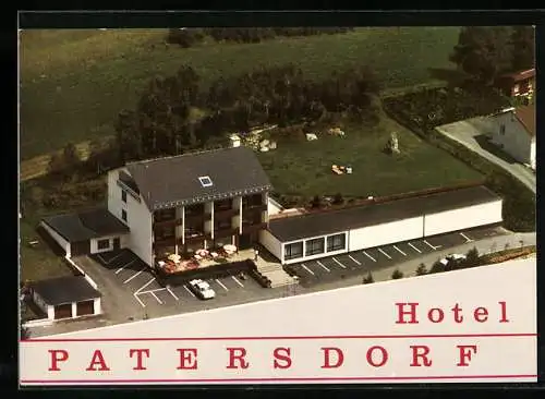 AK Patersdorf / Bayerischer Wald, Hotel Patersdorf aus der Vogelschau
