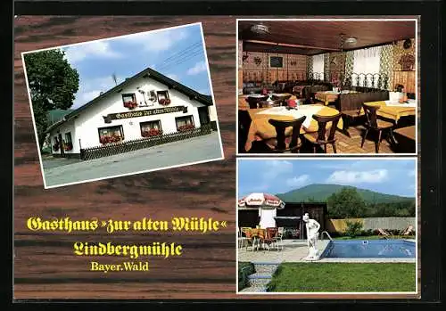 AK Lindbergmühle /Bayer. Wald, Gasthaus Zur alten Mühle, Bes. H. u. M. Koerber