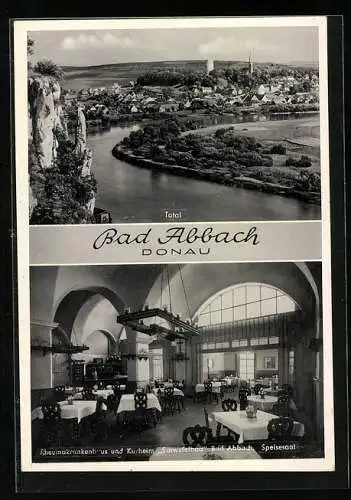AK Bad Abbach /Donau, Rheumakrankenhaus und Kurheim Schwefelbad, Speisesaal