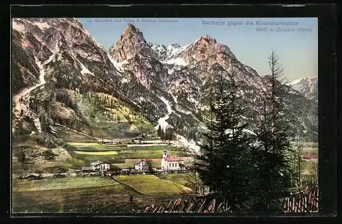 AK Gschnitz, Talpanorama gegen die Kirchdachspitze