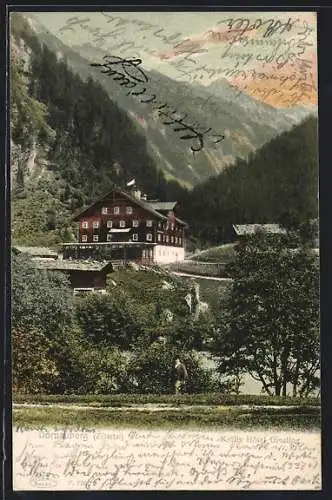 AK Ginzling /Zillertal, Dornauberg, Krölls Hôtel