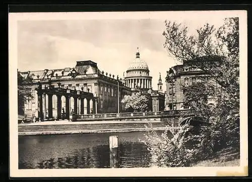 AK Potsdam, Stadtschloss, Nikolaikirche u. Palast-Hotel
