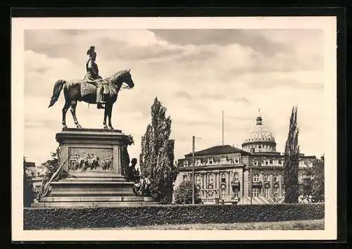 AK Potsdam, Blick auf das Kaiser Wilhelm I.-Denkmal