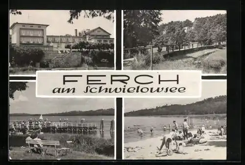 AK Ferch, FDGB-Heim, Teilansicht am Schwielowsee