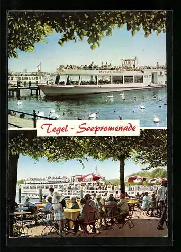 AK Berlin-Tegel, Seepromenade, Dampfer Grosser Kurfürst