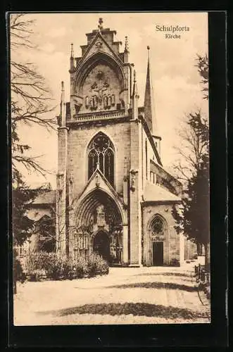 AK Schulpforta, Strassenpartie an der Kirche