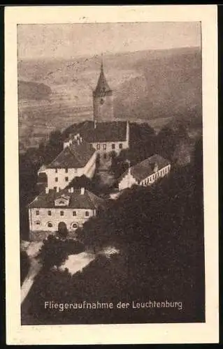 Notgeld Kahla /S.-A., 75 Pfennig, Die Leuchtenburg, Fliegeraufnahme