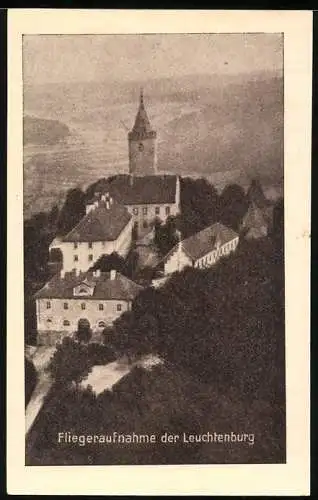 Notgeld Kahla /S.-A., 50 Pfennig, Die Leuchtenburg vom Flugzeug aus