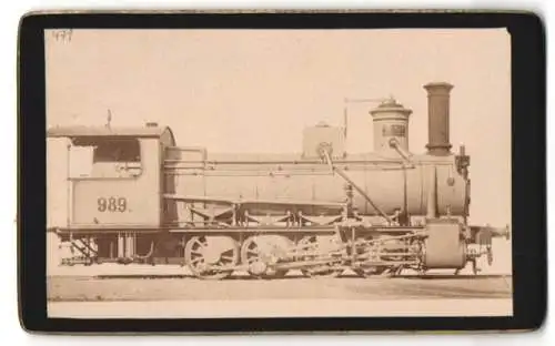Fotografie österreichische Eisenbahn Lokomotivfabrik Floridsdorf Nummerierung: 989