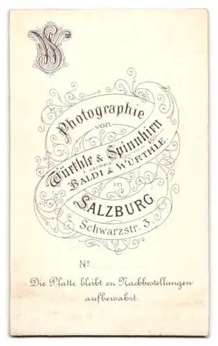 Fotografie Würthle & Spinnhirn, Salzburg, Dame in Tracht