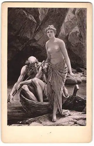 Fotografie Paul Bayer, Dresden, Gemälde: Psyche und Charon