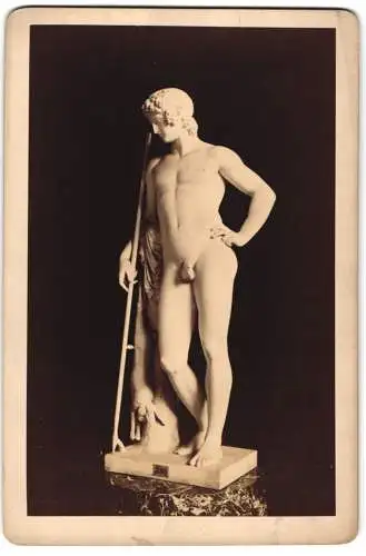 Fotografie Bruckamnn, München, Statue: Adonis von Thorwaldson, in der Glyptothek München