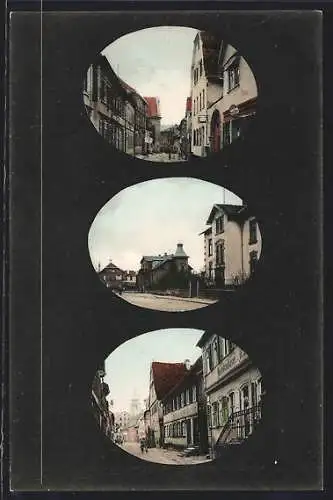 AK Markt Heidenfeld, Strassenpartie mit der Handlung Heinrich Baur, Ortspartie an der Buchdruckerei