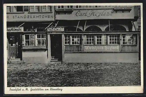 AK Alt-Frankfurt, Gaststätten am Römerberg