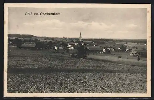 AK Obertrennbach, Ortsansicht aus der Ferne