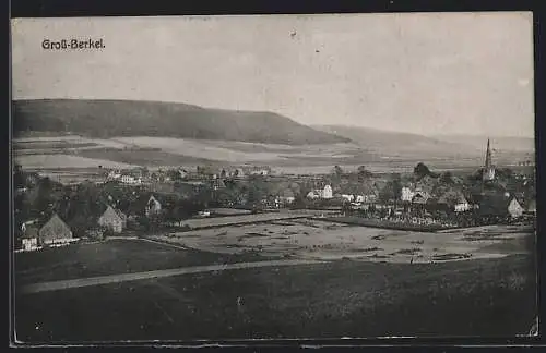 AK Gross-Berkel, Ortsansicht aus der Vogelschau