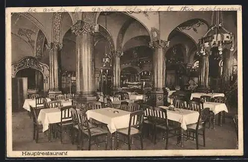 AK Hannover, Brauergildehaus, Georgsplatz, Inh.Hans Rummel, Hauptrestaurant