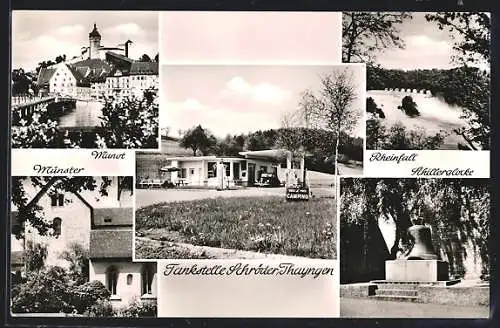 AK Thayngen, Raststätte und Tankstelle Schröder, Munot, Rheinfall