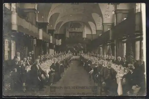 AK Berlin-Tiergarten, Weingasthaus Rheingold 1907, Am Potsdamer Platz, Innenansicht