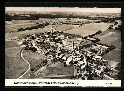 AK Dorfbeuern, Michaelbeuern, Fliegeraufnahme