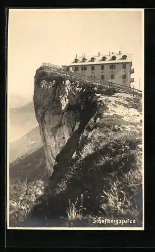 AK Schafberg, Berghütte auf der Spitze