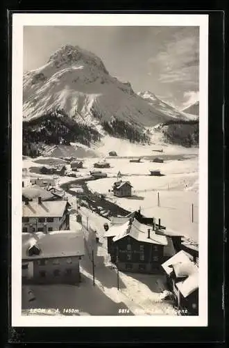 AK Lech a. A., Gasthof Krone aus der Vogelschau