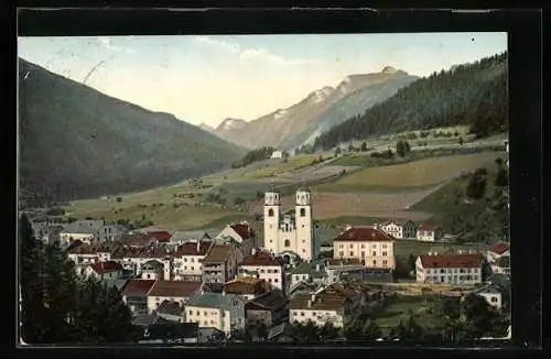 AK Steinach am Brenner, Ortspartie aus der Vogelschau