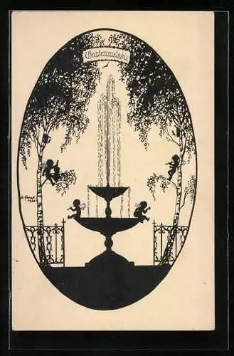 Künstler-AK Elsbeth Forck: Gartenmelodie