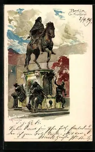 Künstler-AK Heinrich Kley: Berlin, Gr. Kurfürst