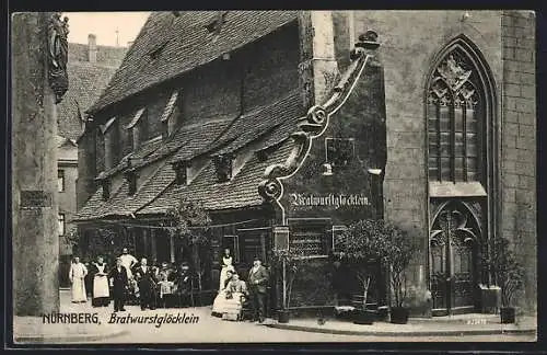 AK Nürnberg, Gasthaus Bratwurstglöcklein