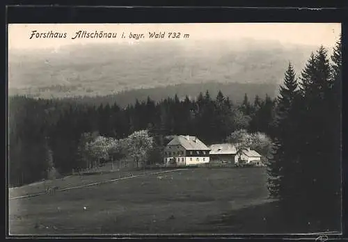 AK Altschönau i. bayr. Wald, Gasthaus Forsthaus