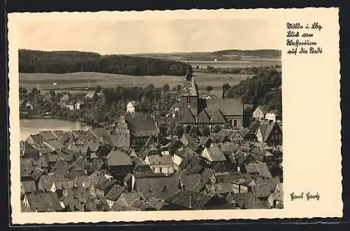 AK Mölln i. Lbg., Blick vom Wasserturm auf die Stadt