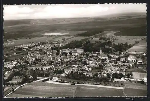 AK Bad Wurzach /Allgäu, Teilansicht mit Kirche