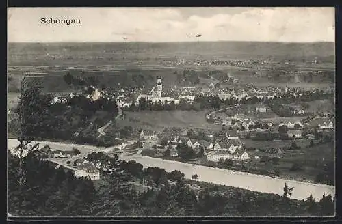 AK Schongau, Teilansicht mit Kirche