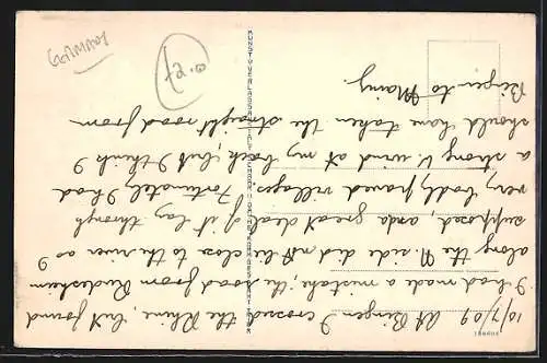 AK Bingen / Rhein, Teilansicht mit Brücke