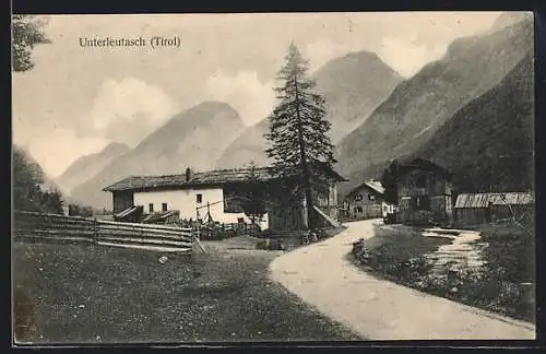 AK Leutasch /Tirol, WEgpartie in Unterleutasch