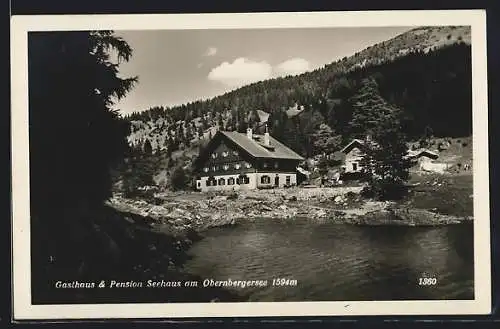 AK Obernberg am Brenner, Obernbergsee, Gasthaus & Pension Seehaus