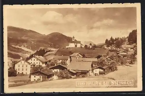 AK Steinach am Brenner, Mauern, Teilansicht mit Kirche