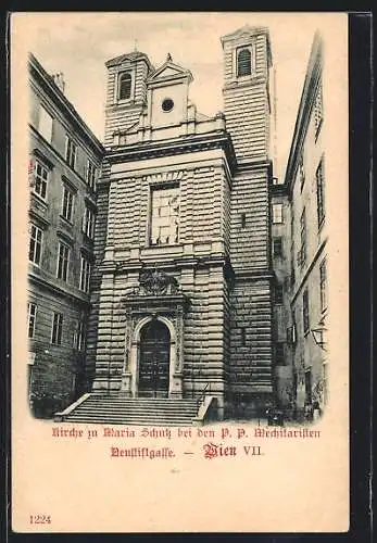 AK Wien, Kirche zur Maria Schutz bei den P. P. Mechitaristen, Neustiftgasse