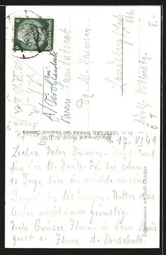 AK Grins, Das St. Josefsheim gegen Parseiergruppe