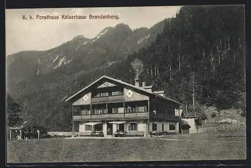 AK Brandenberg, K.k. Försterei Gasthaus Kaiserhaus
